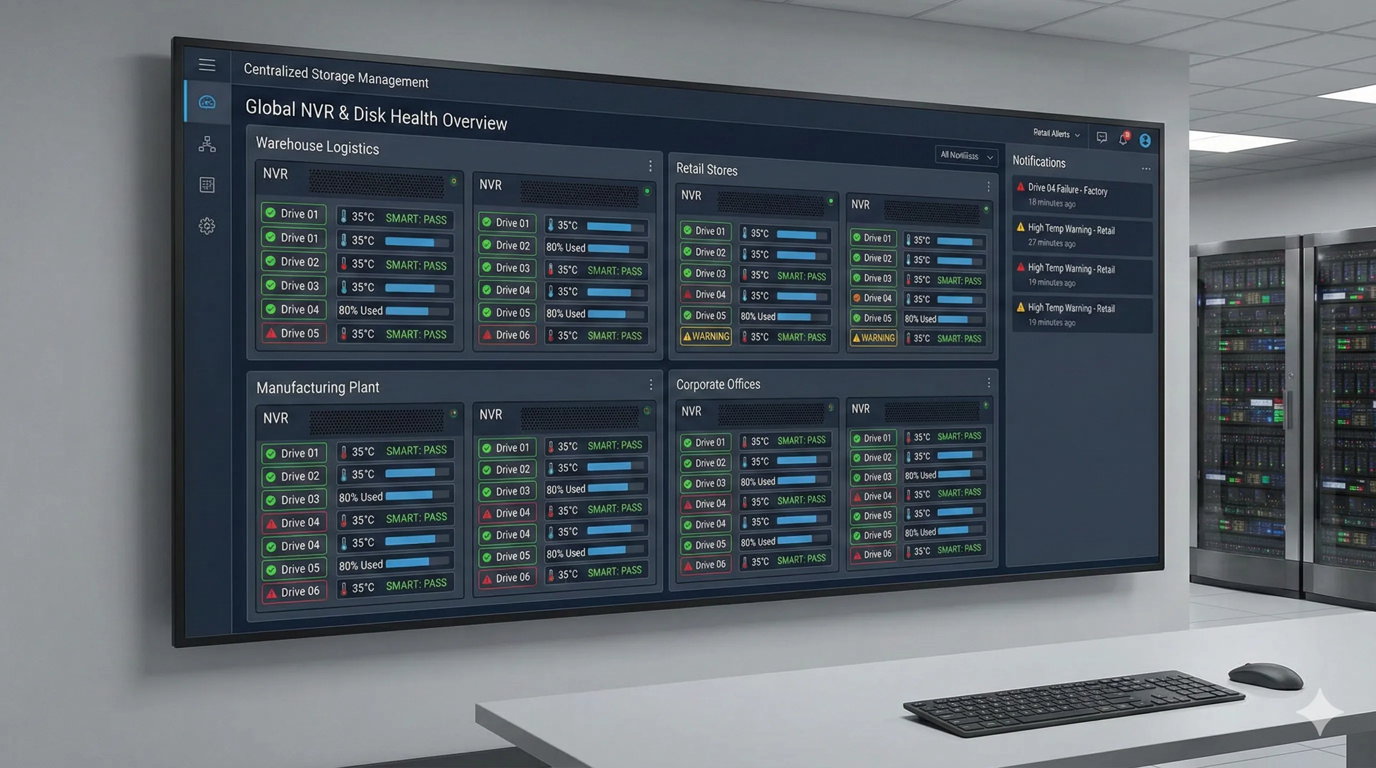 Centralized Disk Monitoring